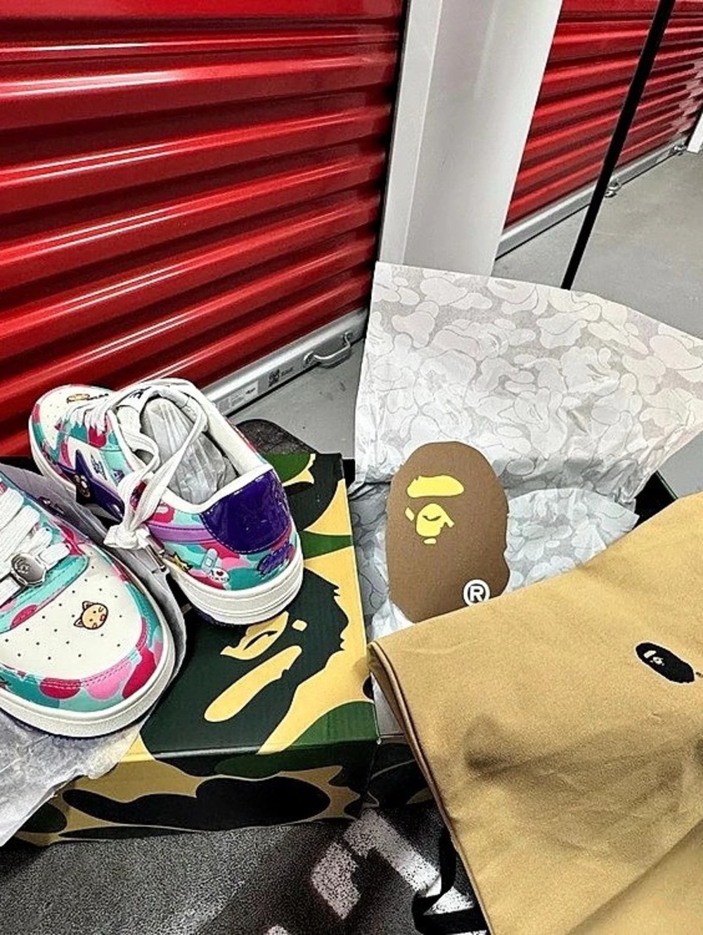 A Bathing Ape BAPE STA multicolor sneakers